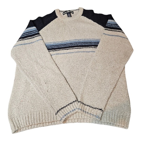 VTG Bullhead Warm‎ Mens M Wool Cotton Acrylic Classic Heavy Knit Sweater Grandpa - Picture 1 of 7